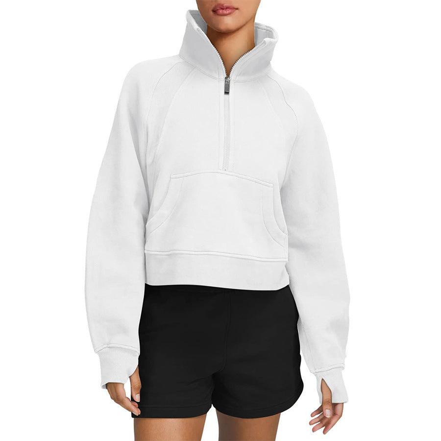 Dames Sportieve Comfortabele Sweater met Halve Rits | Solira