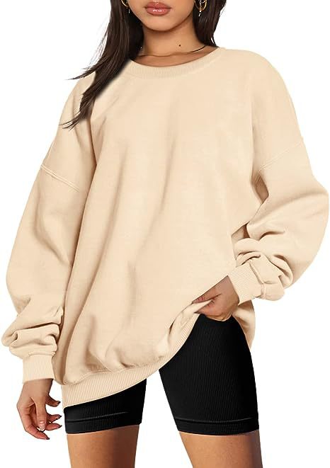 Dames Stijlvolle Basic Oversized Ronde Hals Trui | Sari