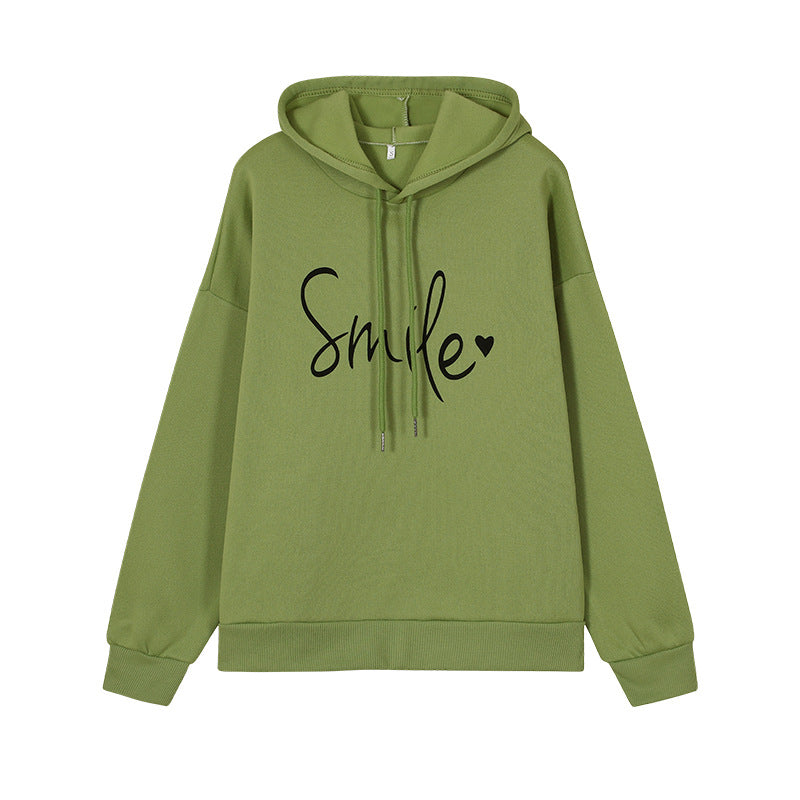 Dames Trendy Hoodie met Vrolijke Smile Print | Sally