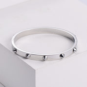 Dames Roestvrij Stalen RVS Armband met Studs | Lenny