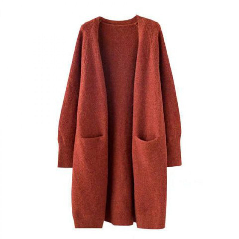 Dames Warme Stijlvolle Lange Gebreid Vest | Rayna