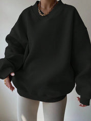 Dames Minimalistische V-Neck Crewneck Sweater | Saffron