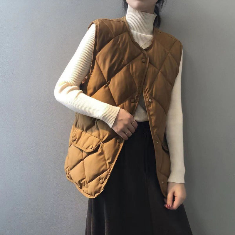 Dames Gewatteerde Bodywarmer met Quilted Patroon | Becca