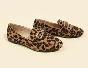 Dames Elegante Trendy Panterprint Loafers | Esaja