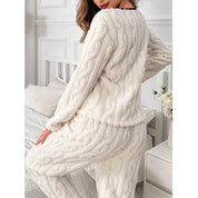 Dames Warme Gebreide Huis Set Pyama | Dessy