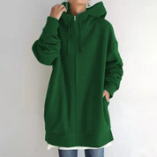 Dames Comfortabele Oversized Hoodie met Rits | Semmy