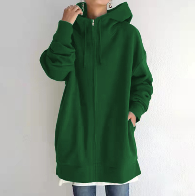 Dames Comfortabele Oversized Hoodie met Rits | Semmy