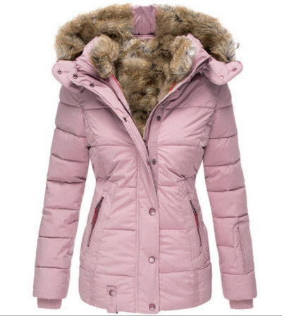 Dames Warme Gewatteerde Puffer Jas met Capuchon | Bay