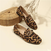 Dames Elegante Trendy Panterprint Loafers | Esaja