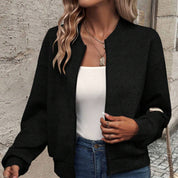 Dames Stijlvol Vest met Rits en Structuur | Raina