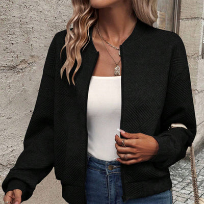 Dames Stijlvol Vest met Rits en Structuur | Raina