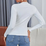 Dames Veelzijdige Basic Essential Geribde Coltrui Top | Thems