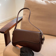 Dames Elegante Handtas met Golvend Design van Faux Premium Vegan Leer | Lady