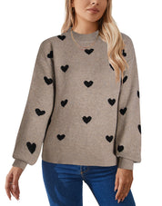 Dames Elegante Stijlvolle Zachte Hartjes Trui | Reggy