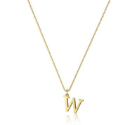 Dames Stijlvolle Trendy Vergulde Gouden Initialen Ketting met Letter | Lanette