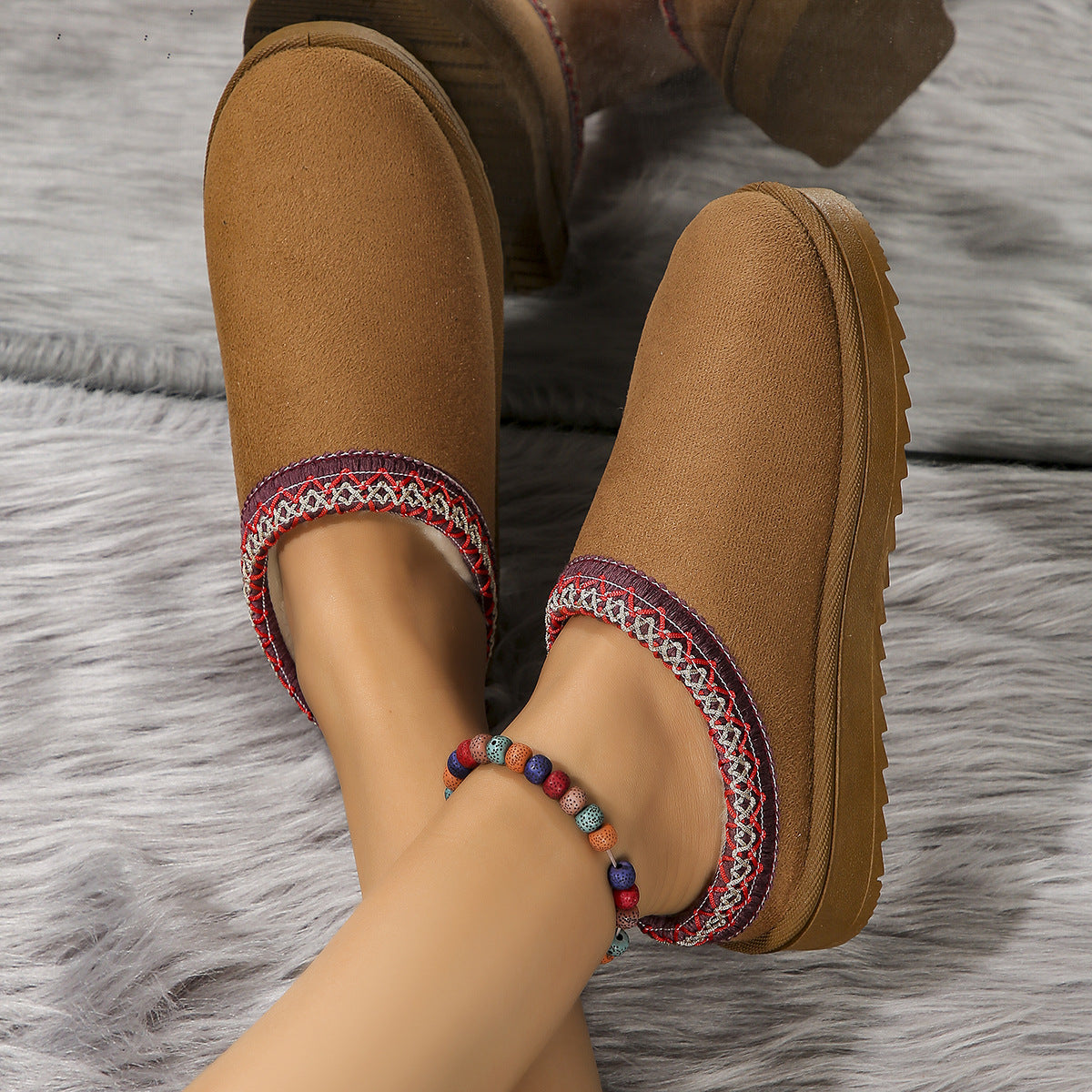 Dames Instap Pantoffels met Warme Voering | Elenora