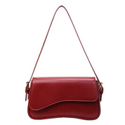 Dames Elegante Handtas met Golvend Design van Faux Premium Vegan Leer | Lady