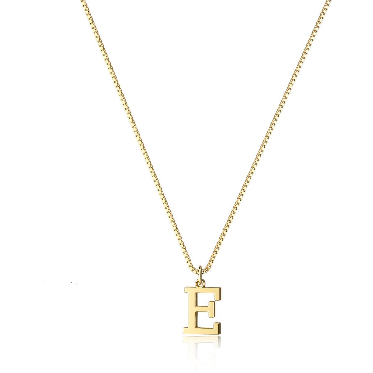 Dames Stijlvolle Trendy Vergulde Gouden Initialen Ketting met Letter | Lanette