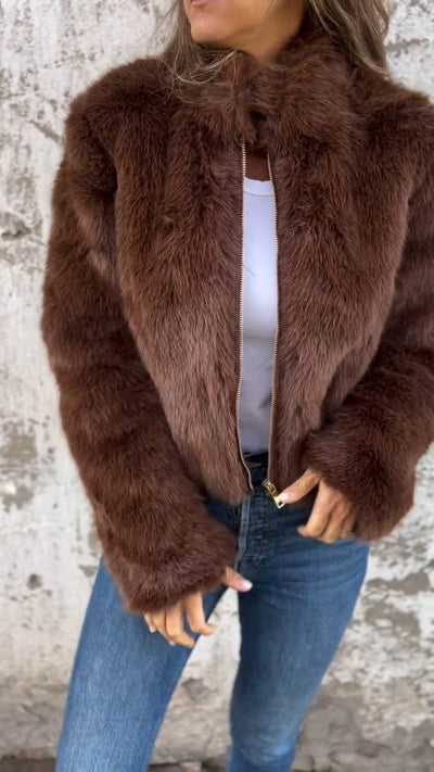 Dames Elegante Faux Fur Jas | Banou