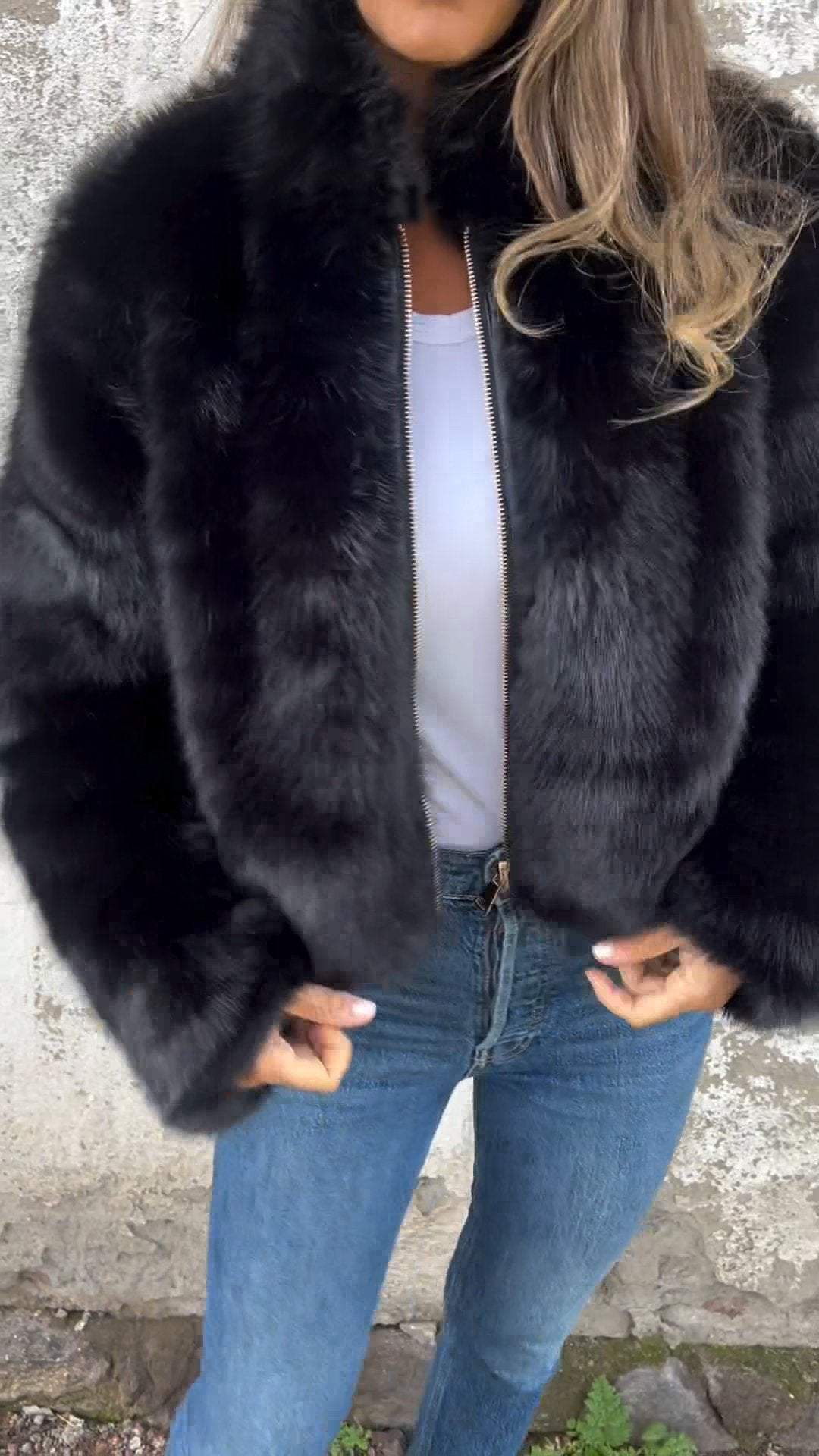 Dames Elegante Faux Fur Jas | Banou