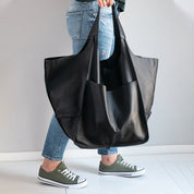 Dames Oversized Faux Leren Vintage Schoudertas | Lara